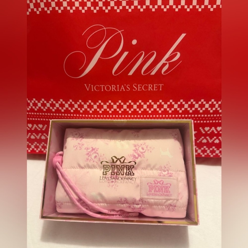 Victoria's Secret Pink x LoveShackFancy Make up Bag